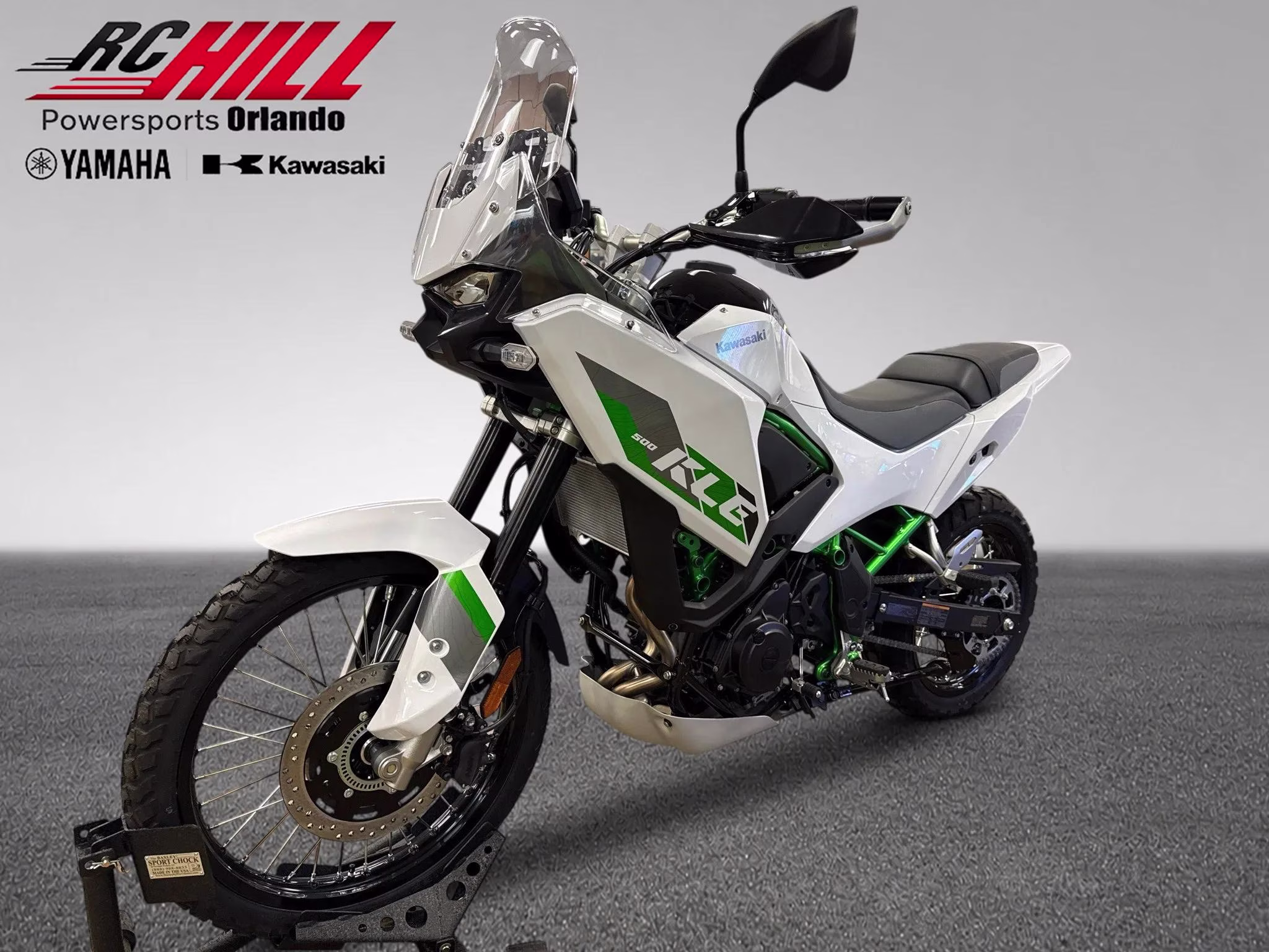 2026 White Kawasaki KLE 500 ABS SE Motorcycle
