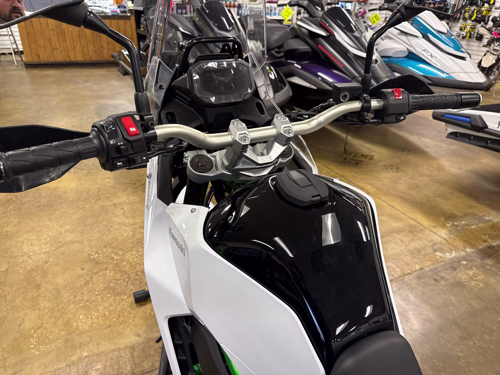 2026 Pearl Blizzard White Kawasaki KLE500 SE ABS SE Motorcycle