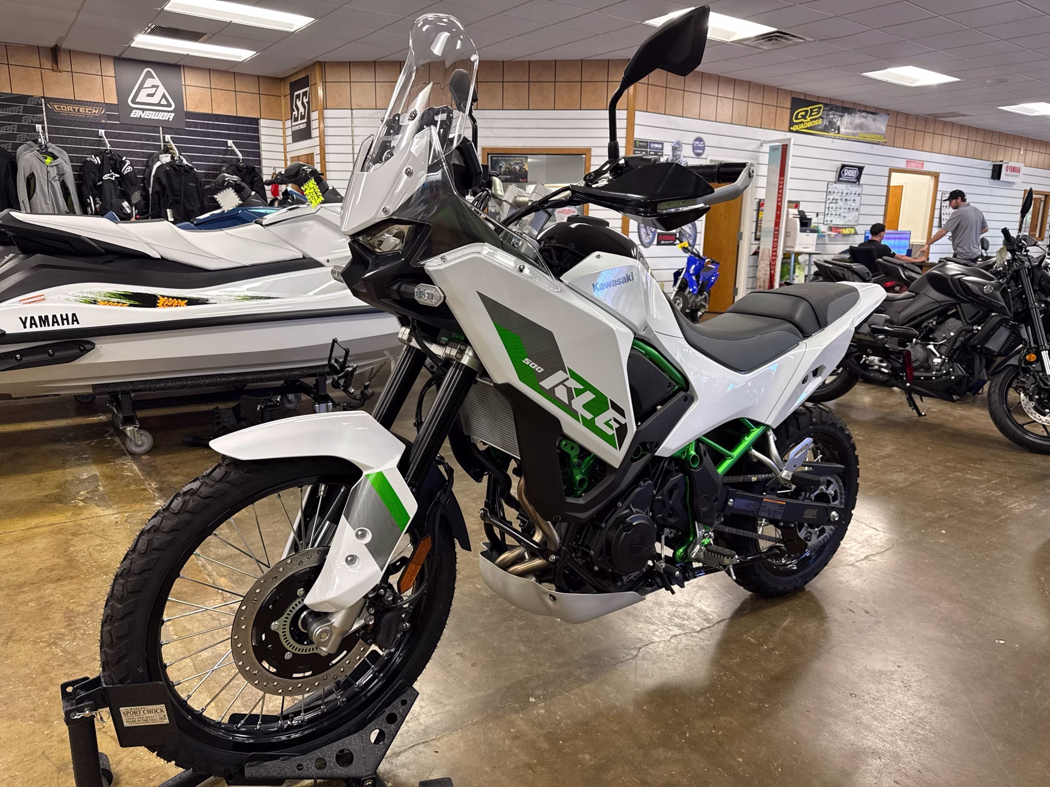 2026 Pearl Blizzard White Kawasaki KLE500 SE ABS SE Motorcycle