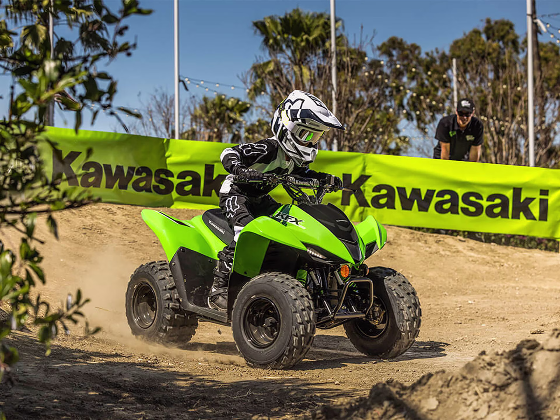 2025 Lime Green Kawasaki KFX90 ATV