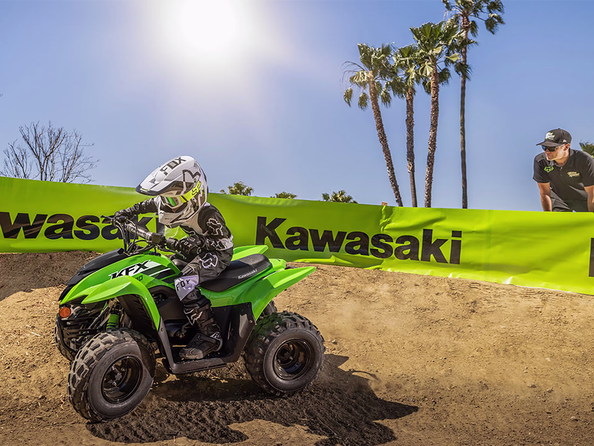 2025 Lime Green Kawasaki KFX90 ATV