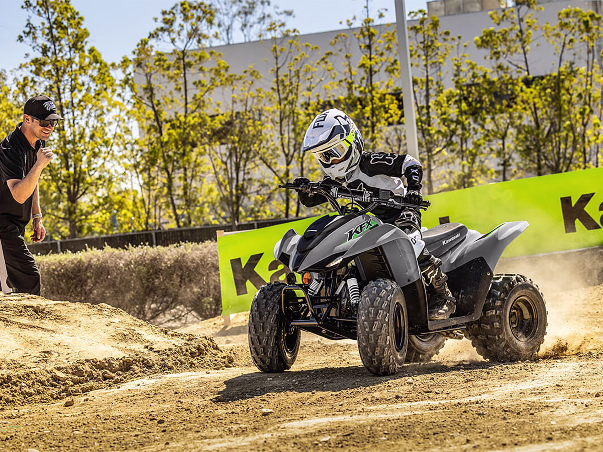 2025 Lime Green Kawasaki KFX90 ATV