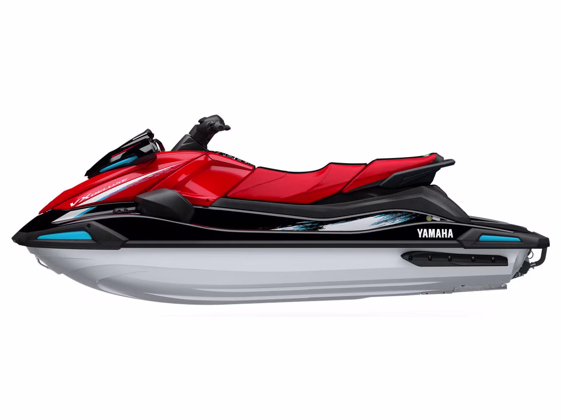 2026 Black / Torch Red Yamaha VX Deluxe with Audio VX Deluxe Personal Watercraft