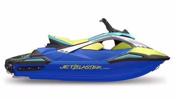 2026 Azure Blue / Lunar Yellow Yamaha JetBlaster PRO 2-Up Personal Watercraft