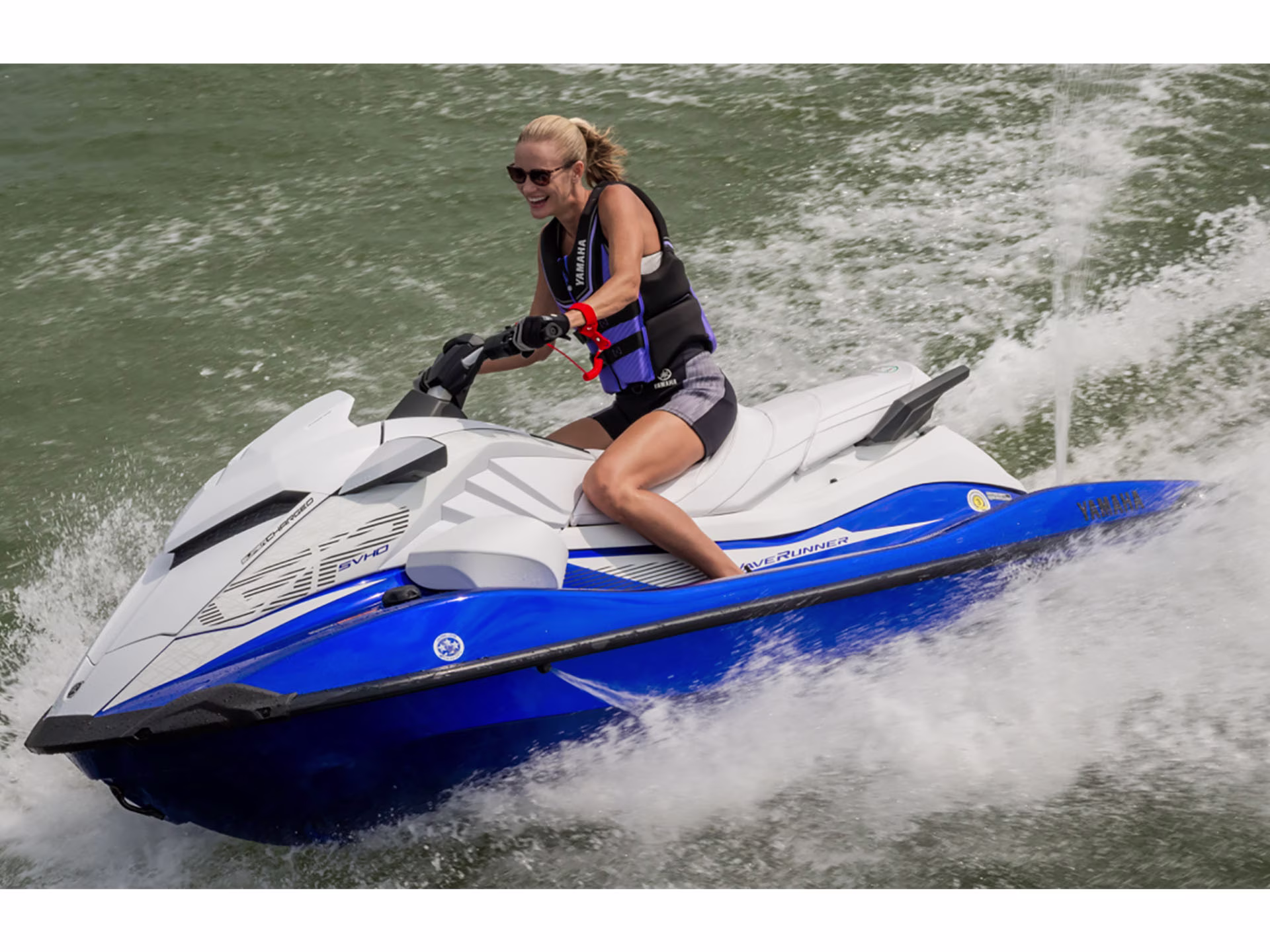 2025 White / Racing Blue Yamaha GP SVHO GP SVHO Personal Watercraft