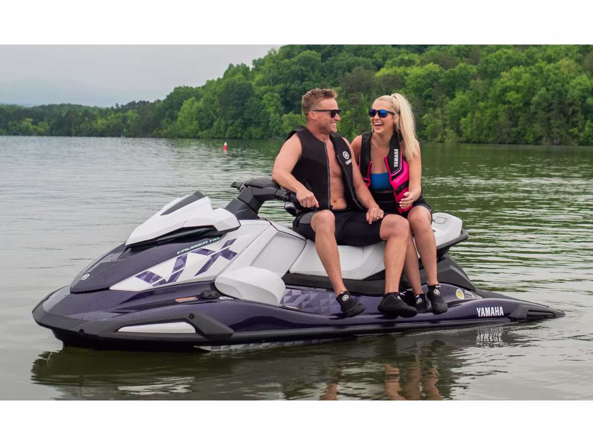 2026 Nightshade / White Yamaha VX Cruiser HO with Audio Standard Personal Watercraft