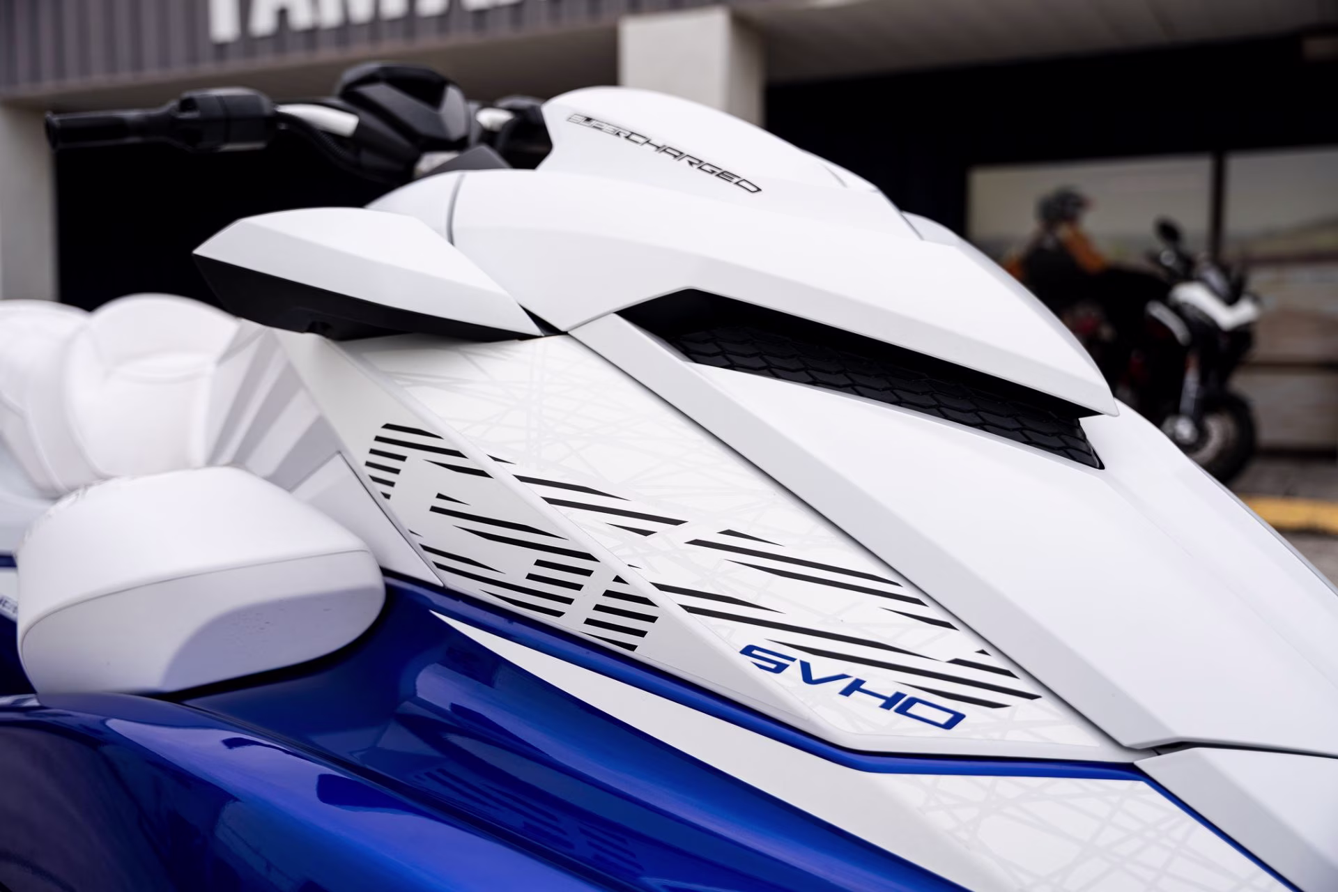 2025 White / Racing Blue Yamaha GP SVHO with Audio GP SVHO Personal Watercraft