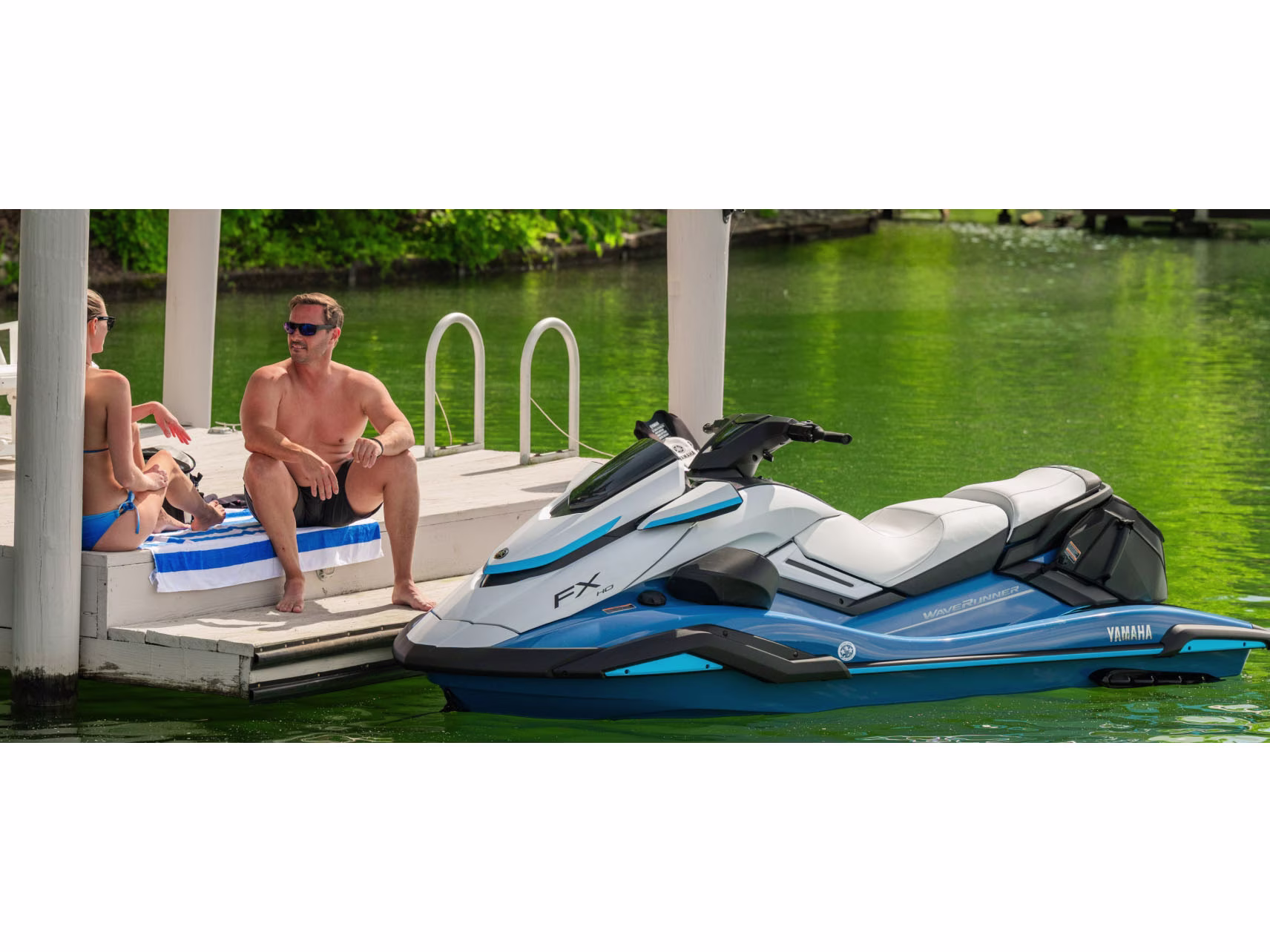 2026 Deepwater Blue Yamaha FX HO with Audio FX HO Personal Watercraft