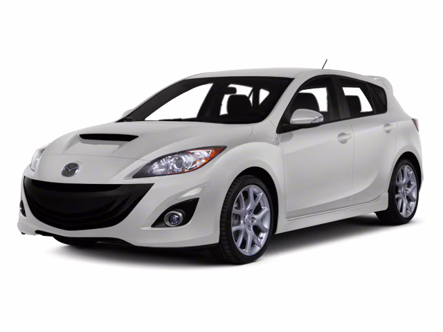 2013 Crystal White Pearl Mica/Black Mazda MazdaSpeed3 Touring FWD