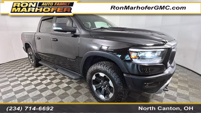 2022 Diamond Black Crystal Pearlcoat Ram 1500 Rebel 4X4 Truck