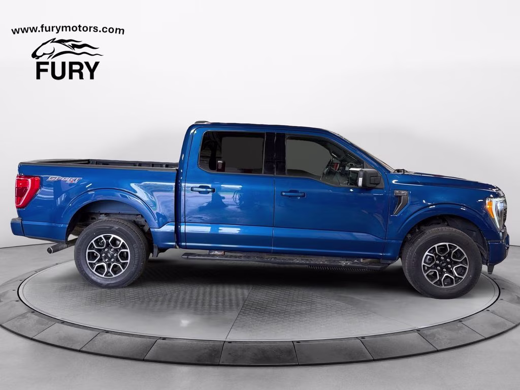 2023 Blue Metallic Ford F-150 XLT Sport w/Class IV Trailer Hitch 4X4 Truck