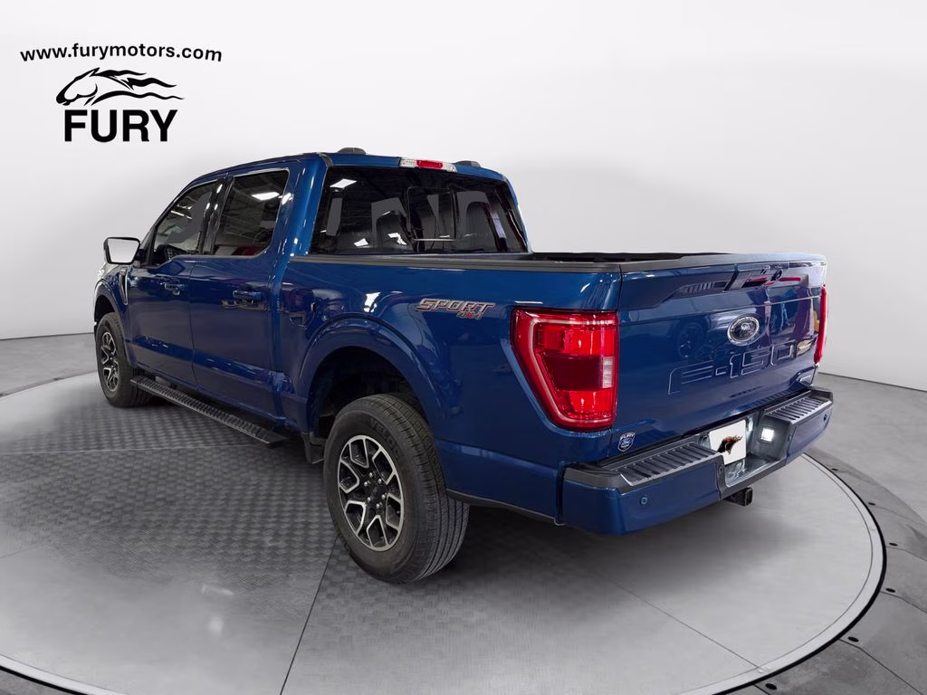 2023 Blue Metallic Ford F-150 XLT Sport w/Class IV Trailer Hitch 4X4 Truck