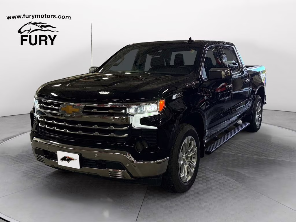 2024 Black Chevrolet Silverado 1500 LTZ 1LZ w/Heated & Ventilated Seats 4X4 Truck