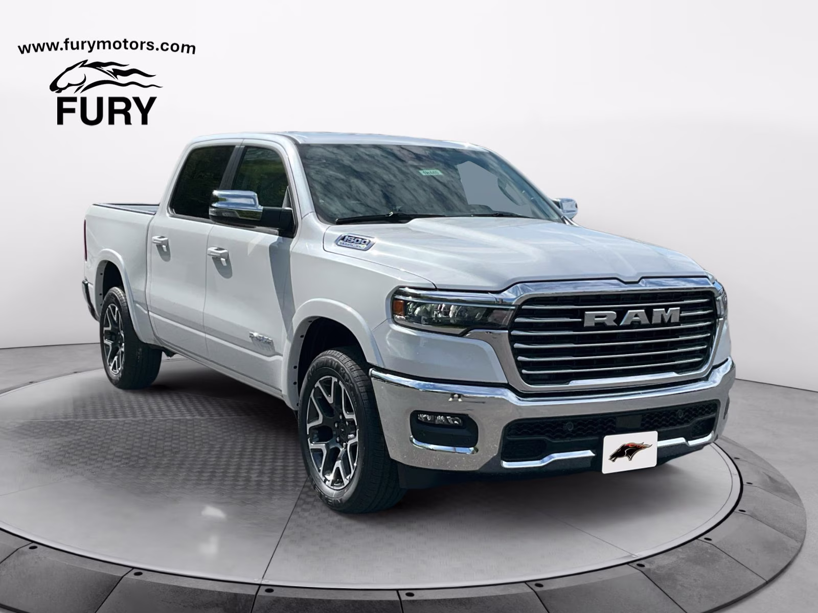 2026 Ivory White Tri-Coat Pearlcoat Ram 1500 Laramie 4X4 Truck