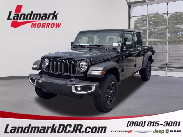 2026 Black Clearcoat Jeep Gladiator Sport 4X4 Truck