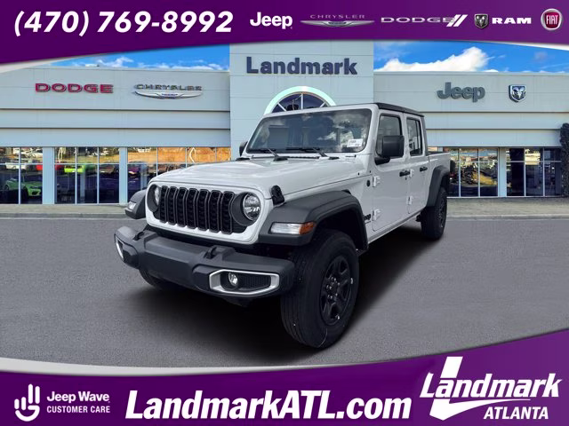 2026 Bright White Clearcoat Jeep Gladiator Sport 4X4 Truck