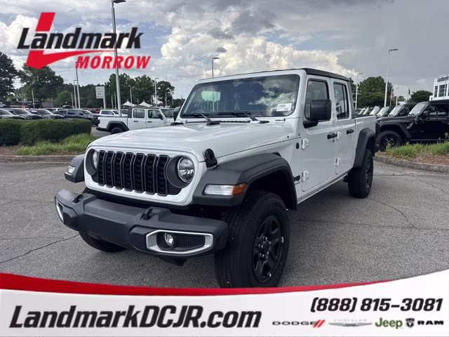 2026 Bright White Clearcoat Jeep Gladiator Sport 4X4 Truck