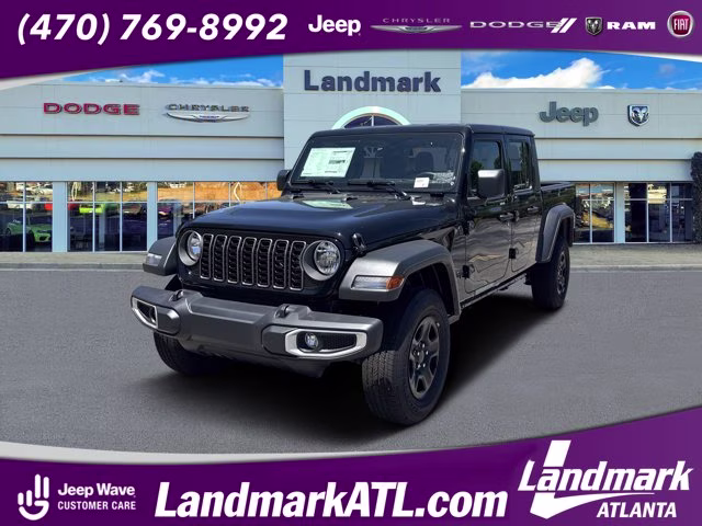 2026 Black Clearcoat Jeep Gladiator Sport 4X4 Truck