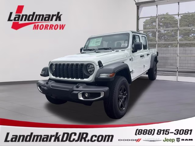2026 Bright White Clearcoat Jeep Gladiator Sport 4X4 Truck