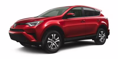 2018 Red Toyota RAV4 LE FWD SUV