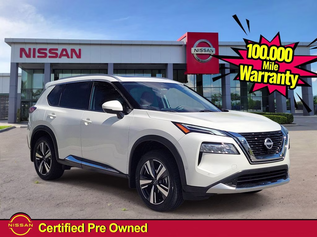 2023 Pearl White Tricoat Nissan Rogue Platinum AWD SUV
