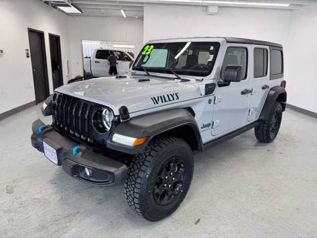 2023 Silver Zynith Clearcoat Jeep Wrangler Base 4xe 4X4 SUV