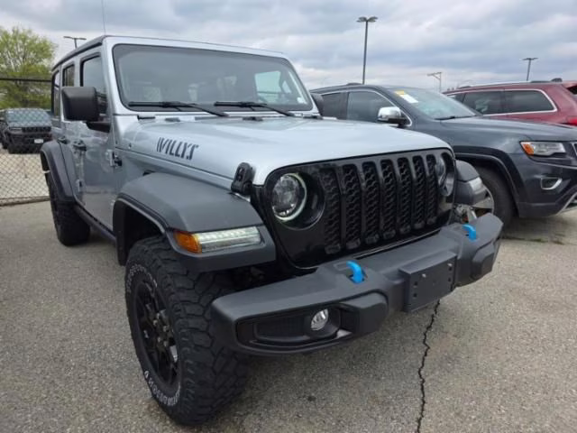 2023 Silver Zynith Clearcoat Jeep Wrangler Base 4xe 4X4 SUV
