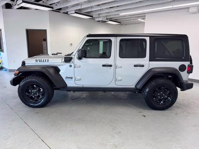 2023 Silver Zynith Clearcoat Jeep Wrangler Base 4xe 4X4 SUV