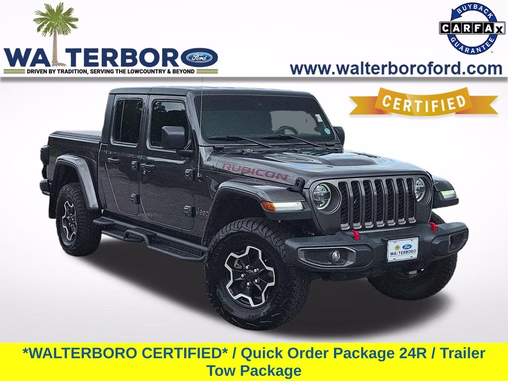 2020 Granite Crystal Metallic Clearcoat Jeep Gladiator Rubicon 4X4 Truck