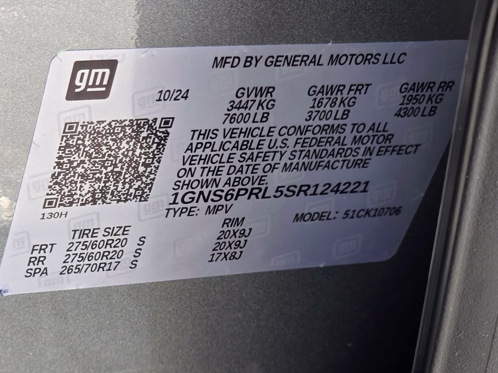 2025 Sterling Gray Metallic Chevrolet Tahoe Z71 4X4 SUV