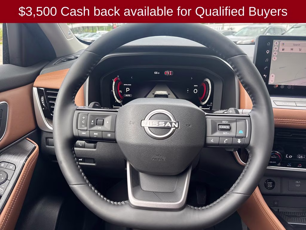 2026 Everest White Pearl/Super Black Nissan Rogue Platinum AWD SUV