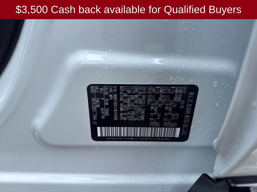 2026 Everest White Pearl/Super Black Nissan Rogue Platinum AWD SUV