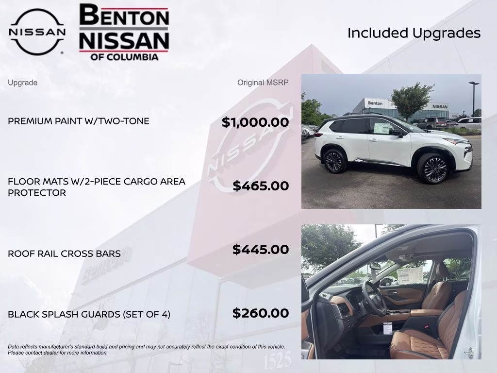2026 Everest White Pearl/Super Black Nissan Rogue Platinum AWD SUV