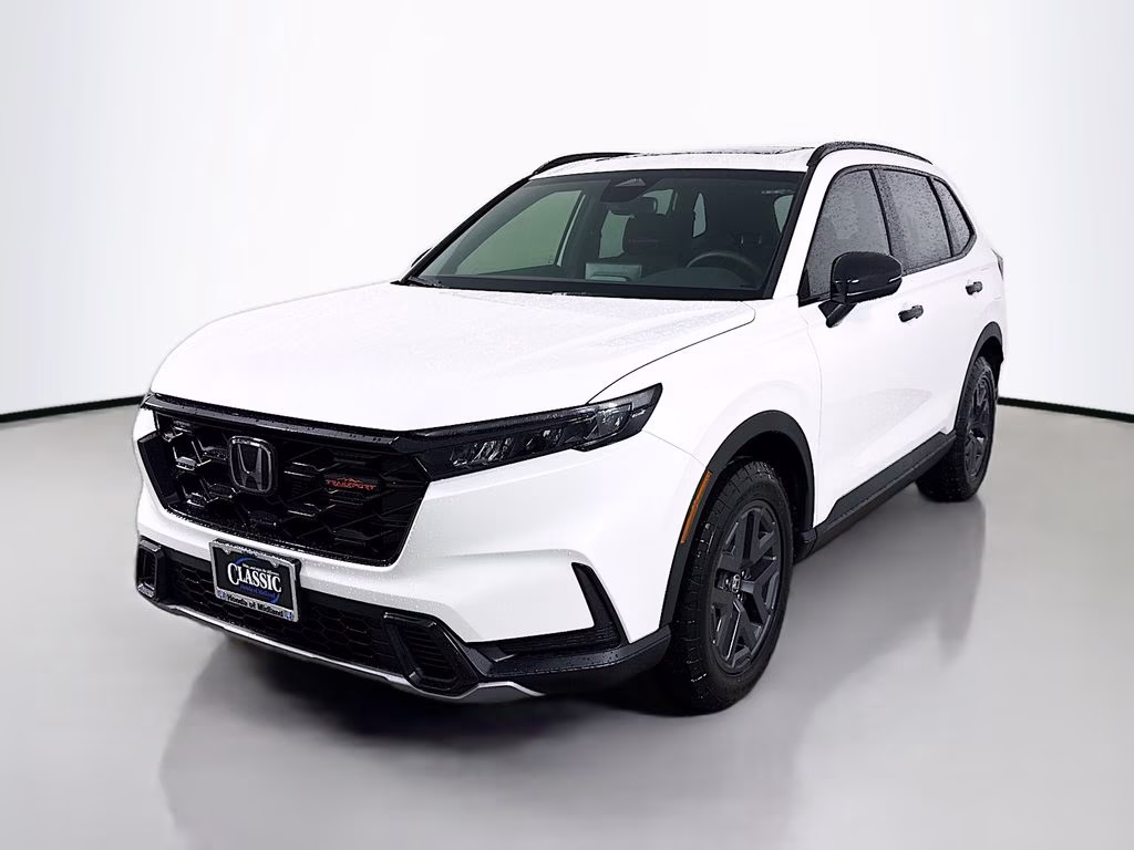 2026 Platinum White Pearl Honda CR-V Hybrid TrailSport AWD SUV