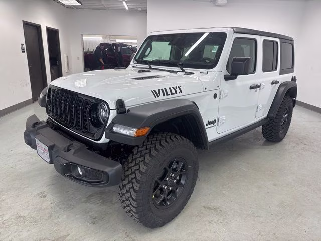2026 Bright White Clearcoat Jeep Wrangler Willys 4X4 SUV