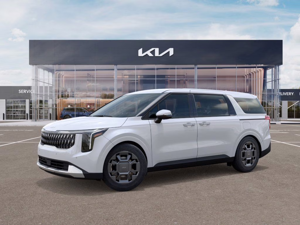 2026 Snow White Pearl Kia Carnival Hybrid EX FWD Van