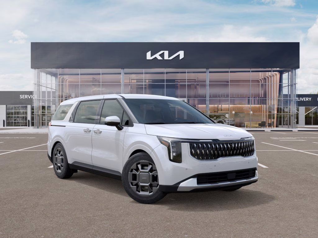 2026 Snow White Pearl Kia Carnival Hybrid EX FWD Van