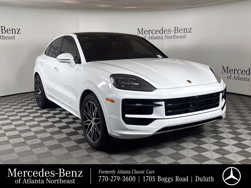 2025 White Porsche Cayenne Coupe Base AWD SUV