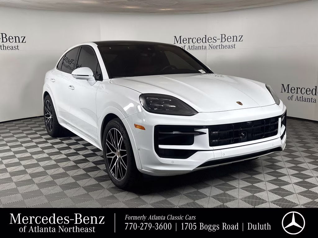 2025 White Porsche Cayenne Coupe Base AWD SUV