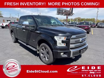 2016 Shadow Black Ford F-150 Platinum 4X4 Truck