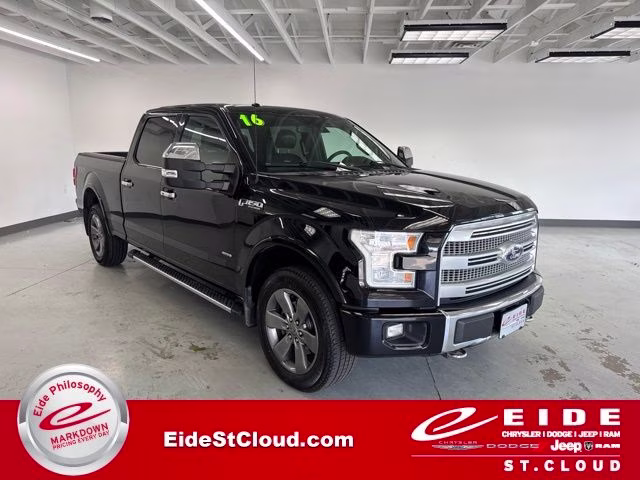 2016 Shadow Black Ford F-150 Platinum 4X4 Truck