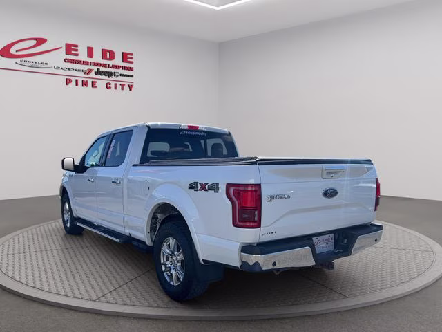 2016 White Platinum Metallic Tri-Coat Ford F-150 Lariat 4X4 Truck