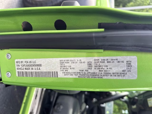 2025 Mojito Clearcoat Jeep Wrangler Sport 4X4 Convertible