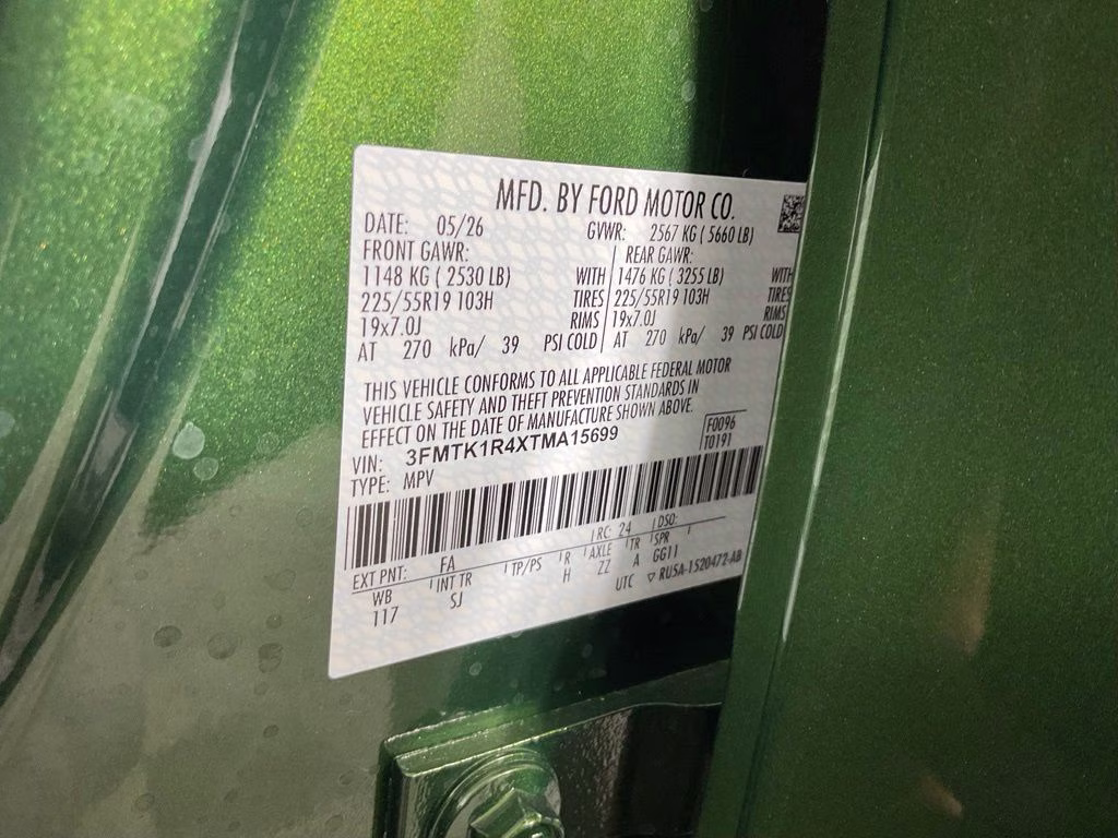 2026 Green Metallic Ford Mustang Mach-E Select RWD SUV