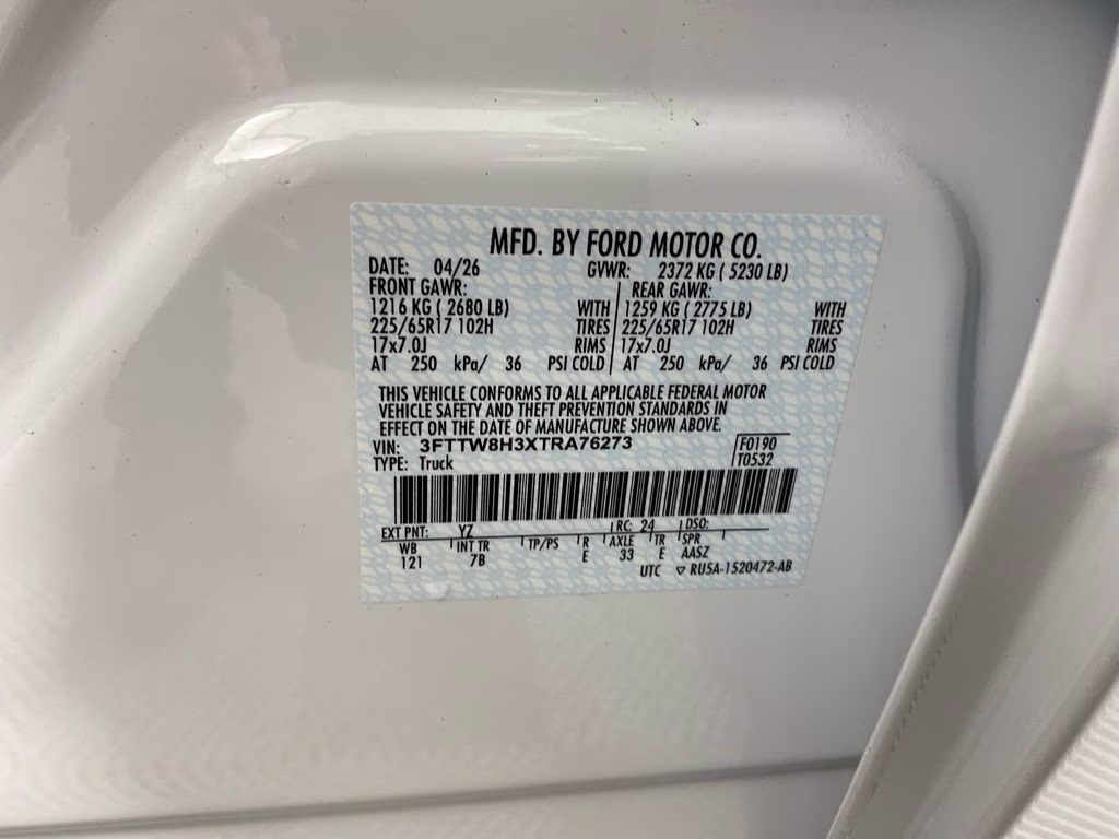 2026 Oxford White Ford Maverick XLT FWD Truck