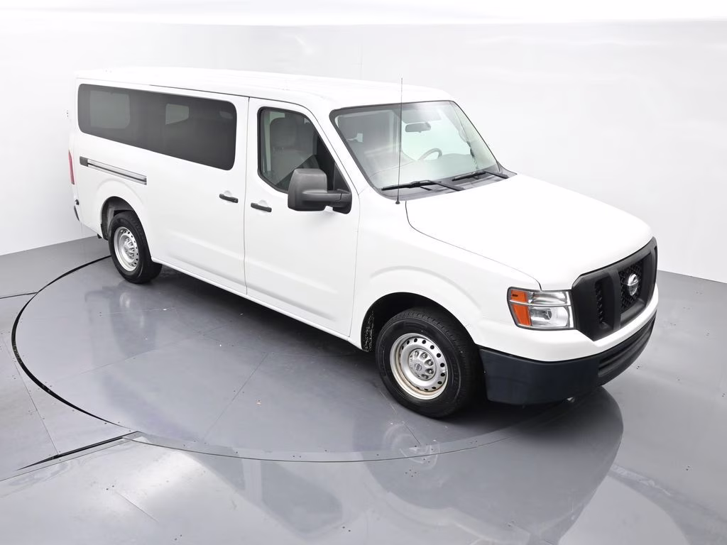 2018 Glacier White Nissan NV Passenger S RWD Van