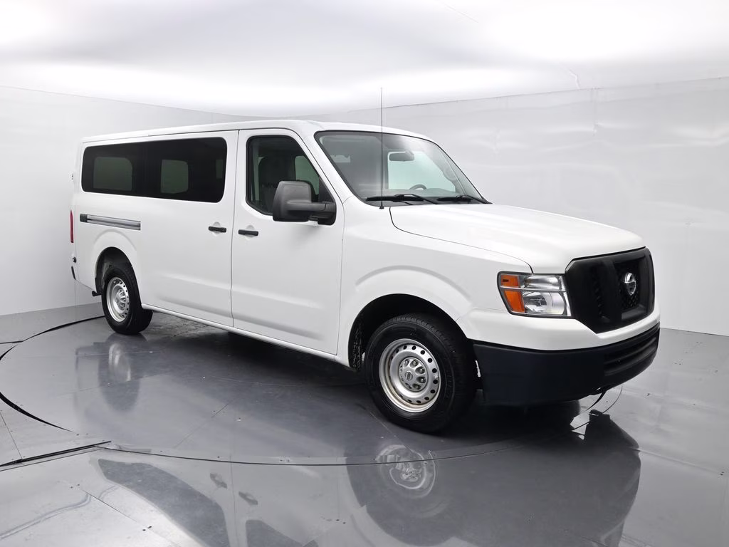 2018 Glacier White Nissan NV Passenger S RWD Van