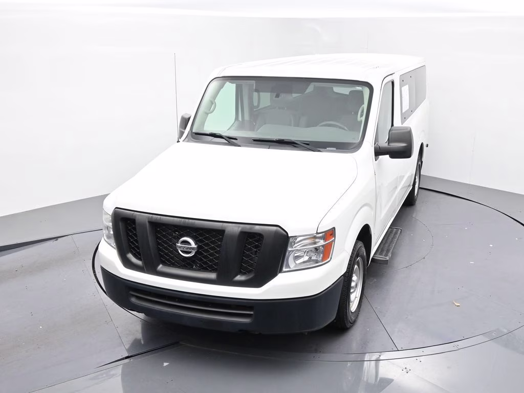 2018 Glacier White Nissan NV Passenger S RWD Van