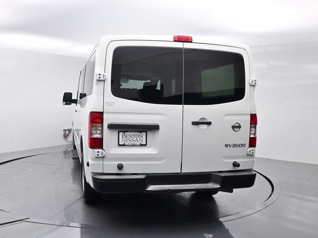 2018 Glacier White Nissan NV Passenger S RWD Van