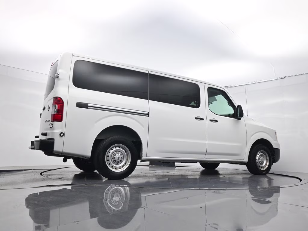 2018 Glacier White Nissan NV Passenger S RWD Van